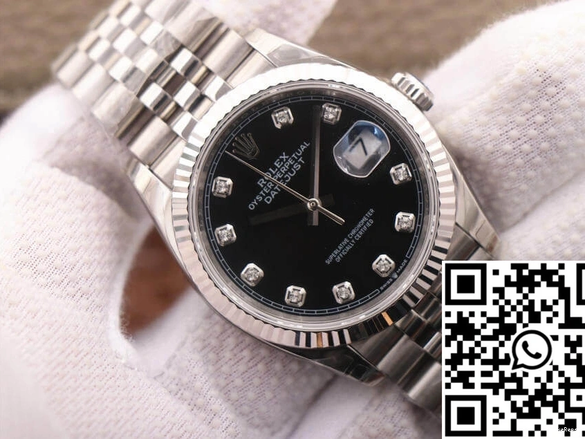 Dial Diamond-set EW M126234-0027 Datejust Factory Rolex 0515